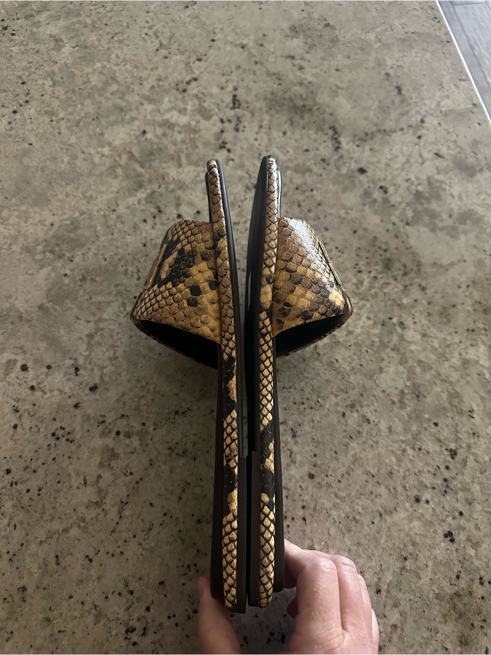 NIB Tory Burch Pale Desert Roccia /Sz 11 Snake Print - Picture 6 of 8